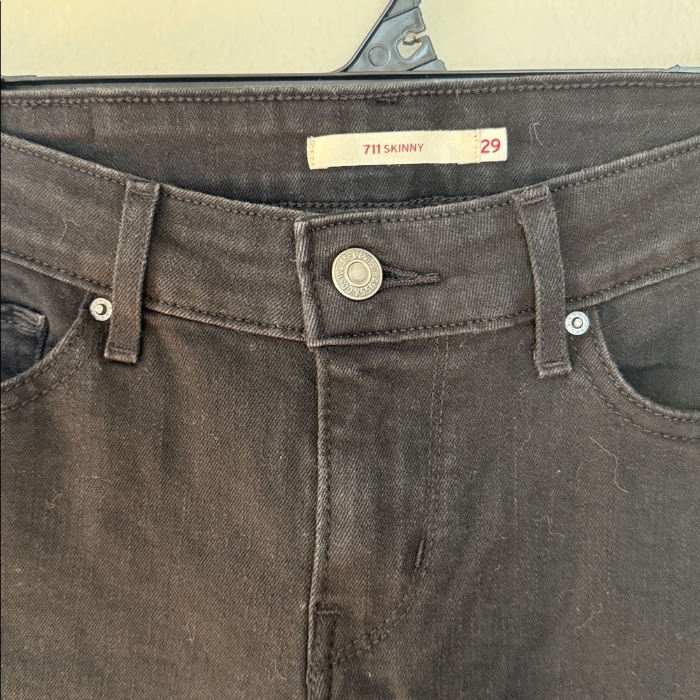 Levi’s 711 Classic Black Women's Jeans 29 - Picture 2 of 8